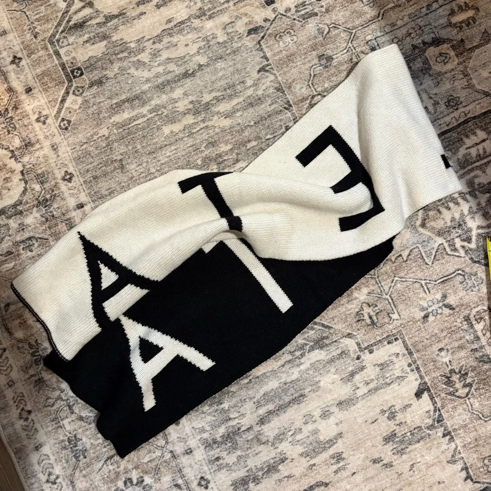 ATHLETA scarf Daily Knit Cashmere Wool Blend Reversible scarf fall winter
